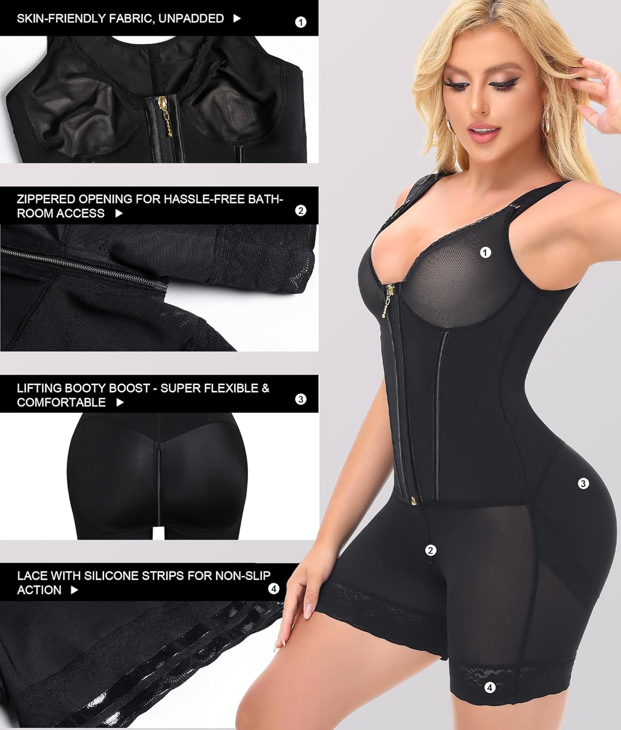 M MYODRESS Faja Colombiana Postparto Shapewear for Women Stage 2 Faja Body Shaper Post Surgery Compression Tummy Control - Image 6