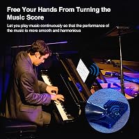 LEKATO Bluetooth Lapozó Pedál - Vezeték Nélküli Lapozó Okostelefonhoz, Tablethez, Számítógéphez - 5 Üzemmód, 60 Órás Üzemidő, Újratölthető 2