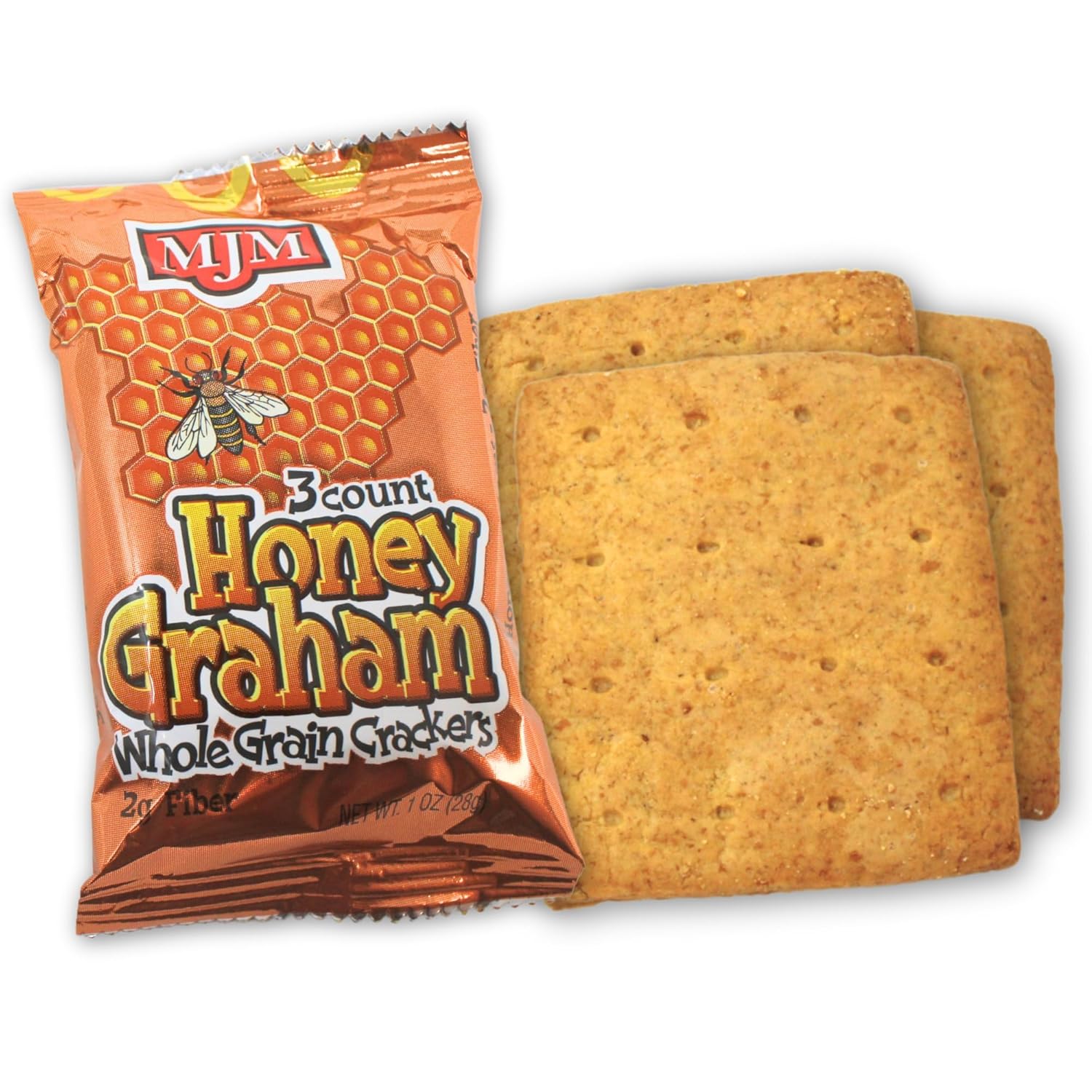 MJM HONEY GRAHAM Crackers - Case of 150 Packs | Wholesome and Flavorful Snack | Perfect for Any Occasion | Healthy and Satisfying