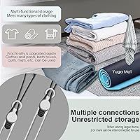 Vista 4 de Nearockle Sujetacables de Silicona Organizador de Cables Gestión de Cables, 16 Piezas 4.2" y 7.1" Organizador de Cables Reutilizable Accesorios