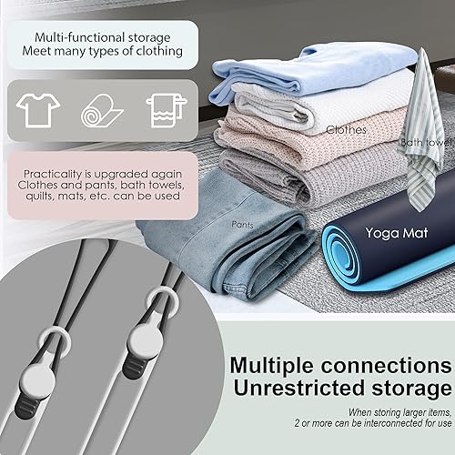 Miniatura 4 de Nearockle 16 bridas de silicona organizadoras de cables, 4.2 pulgadas, reutilizable, accesorios electrónicos para el hogar, oficina, cocina,