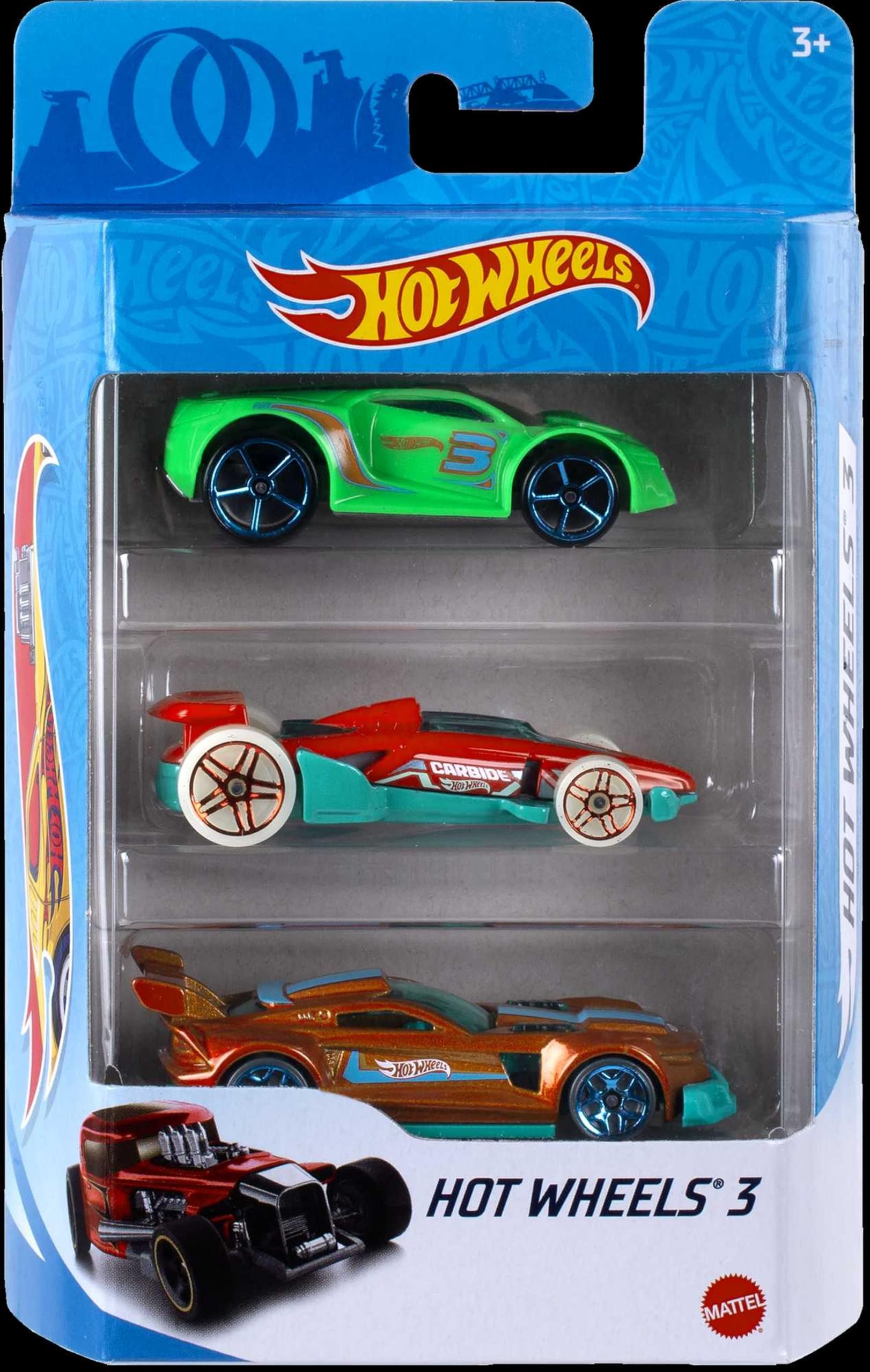 Amazon.com: Hot Wheels 3 Car Pack, Multipack of 3 Vehicles