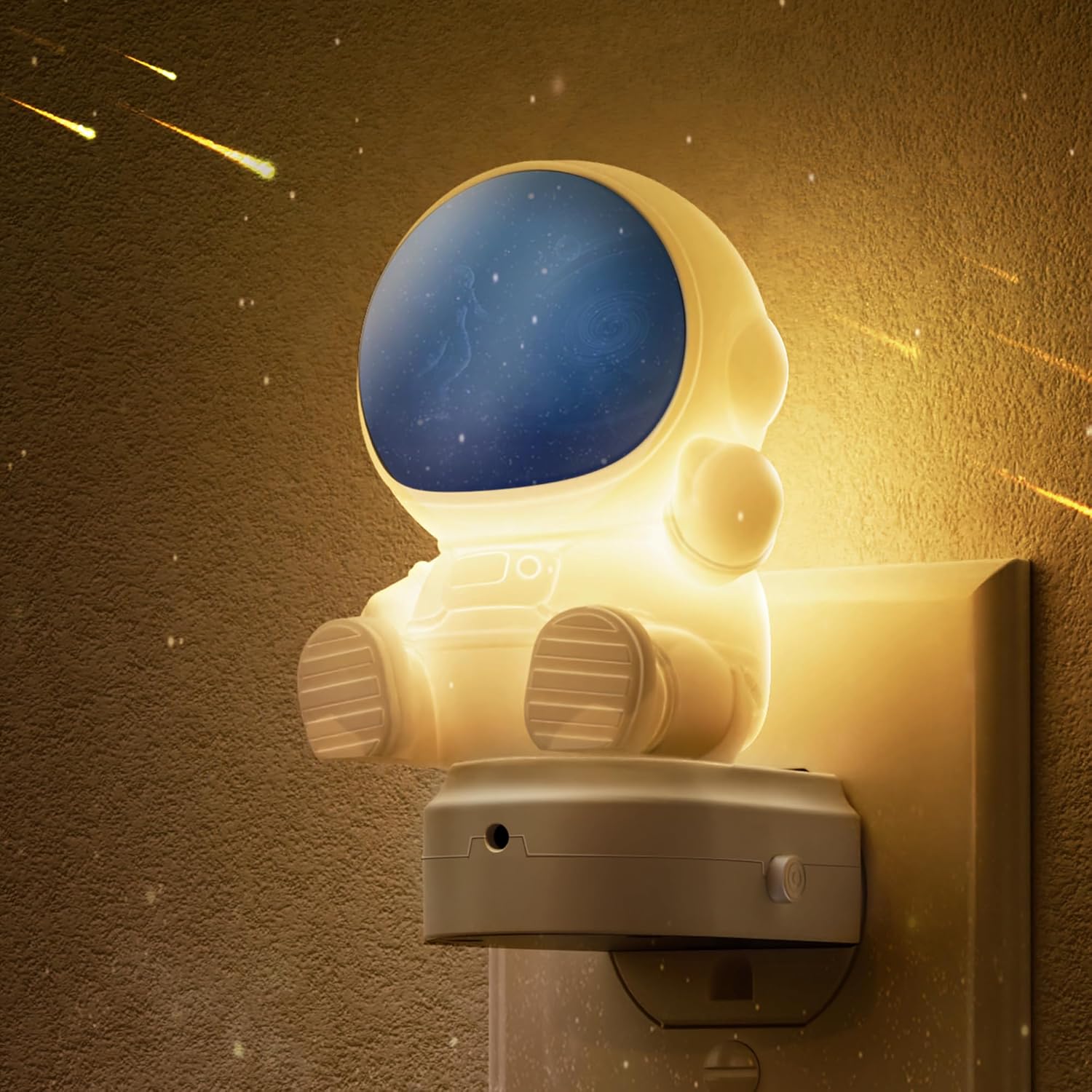 L LOHAS LED Night Light for Kids 3D Space Night Light Plug in Dusk to Dawn Nursery Night