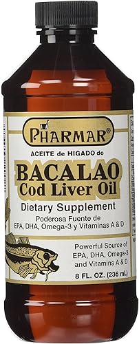 Aceite De Higado De Bacalao Aceite De Hígado De Bacalao, 8 onzas, 1