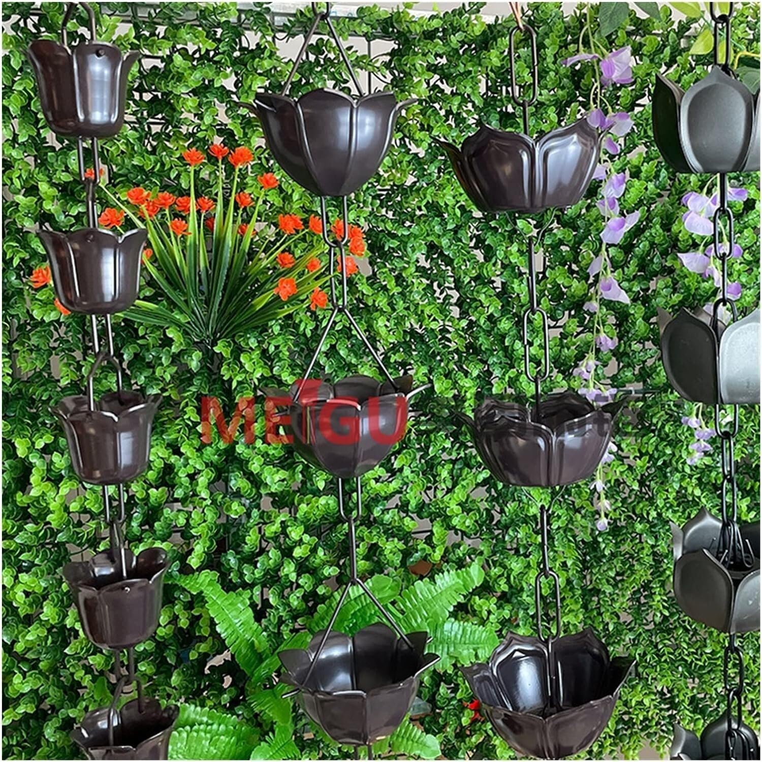 Rain Chains Rain Chains for Downspouts, Eaves Drainage Rain Chain Aluminum Alloy Decorative Rain Bell