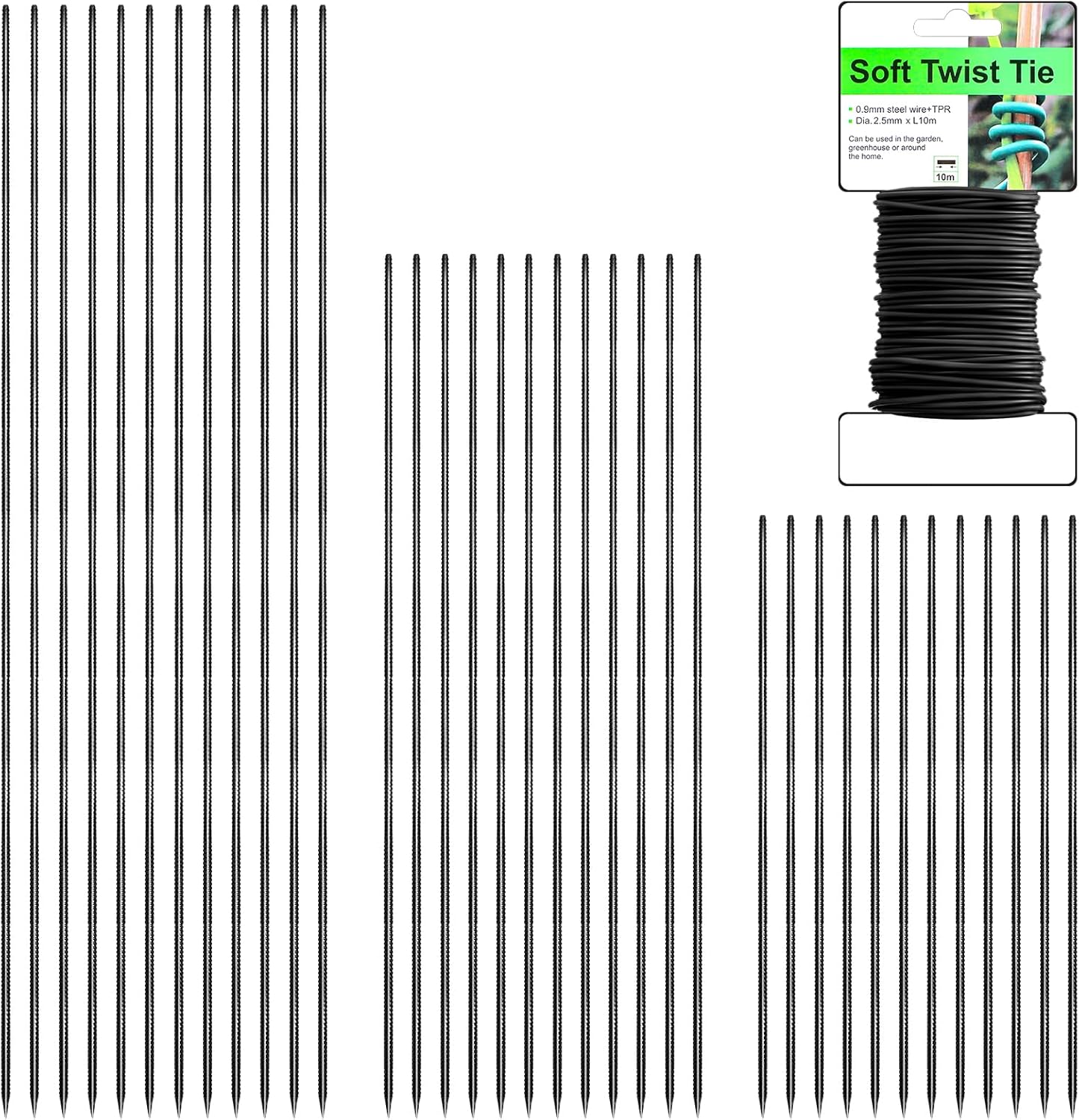 Amazon.com : Yaocom 36 Pcs Steel Ground Rebar Stakes with Chisel Point ...