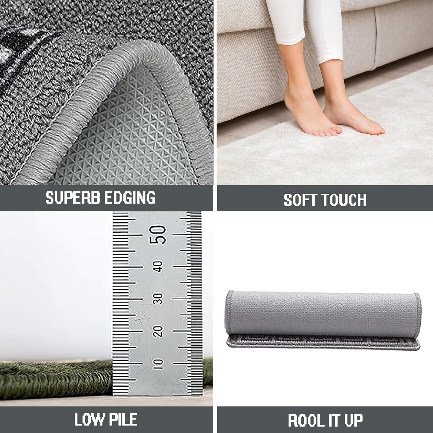 キッチンマット 40 x 360 cm 防水 スリップ防止 防音 転倒防止 廊下マット 滑り止め底付き 屋内 床暖房対応 オールシー