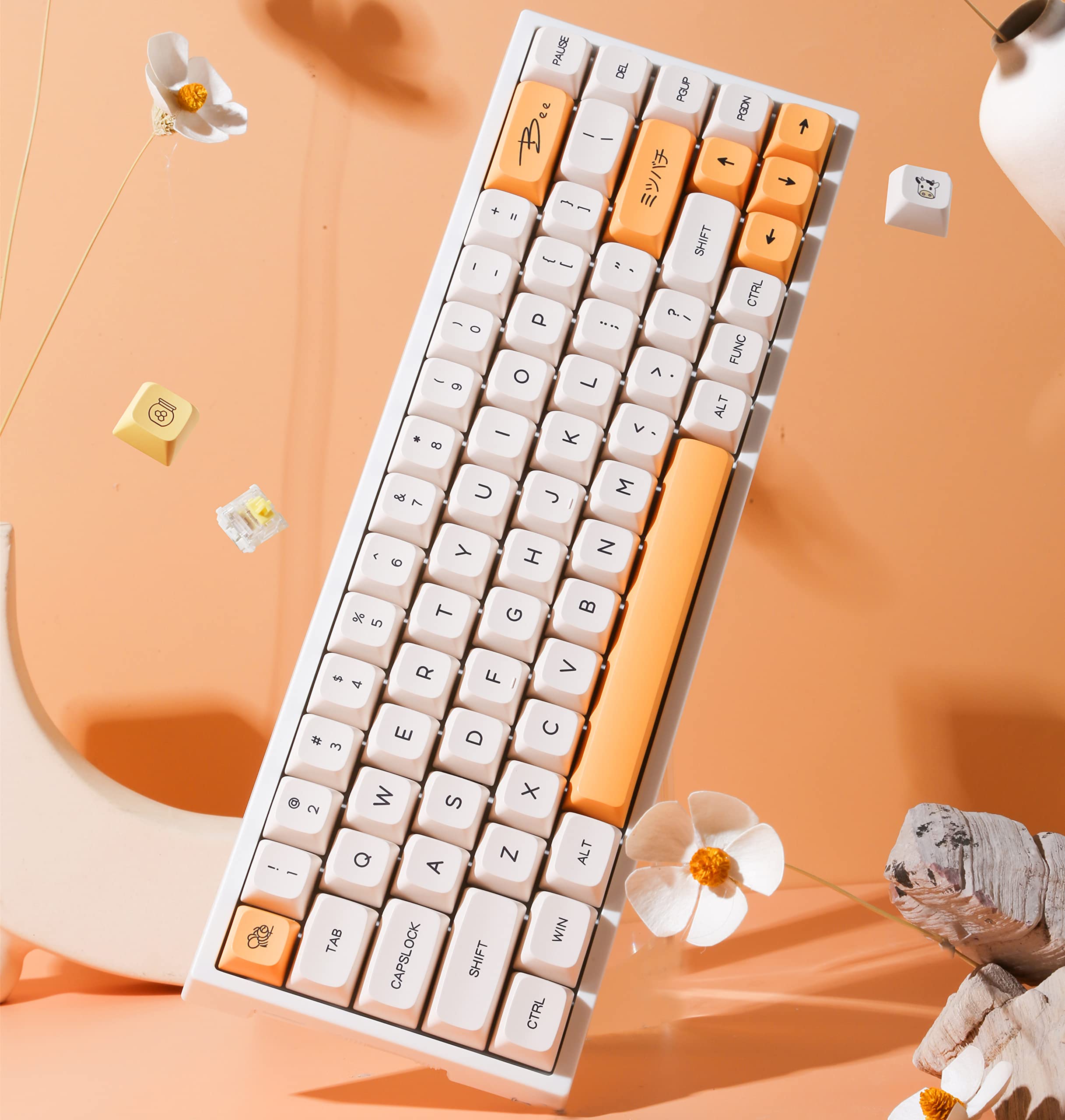 Buy BOYI WK68 Hot Swappable RGB Mechanical Keyboard,Wireless Bluetooth