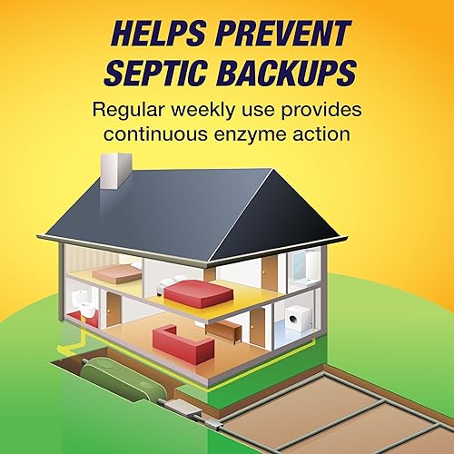 Miniatura 3 de Tratamiento del sistema de tanque séptico, bolsas premedidas para uso semanal en tanques de residuos de aguas residuales en hogares, caravanas,