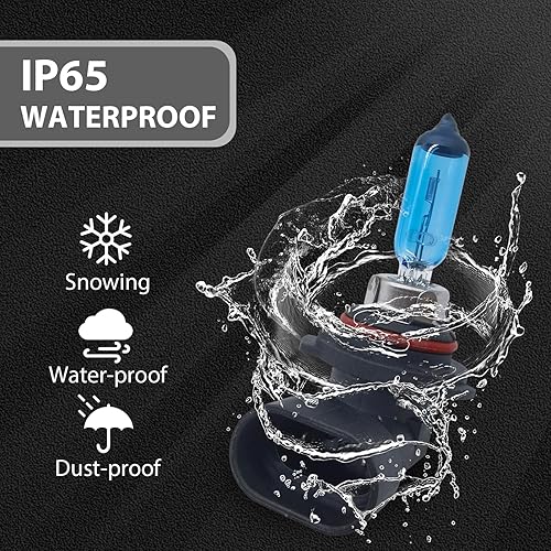 Miniatura 9 de Pack-2 Bombillas halógenas H1, bombillas de xenón para automóvil, luces de haz alto de 12 V 100 W, kit de repuesto de luces de automóvil, universal