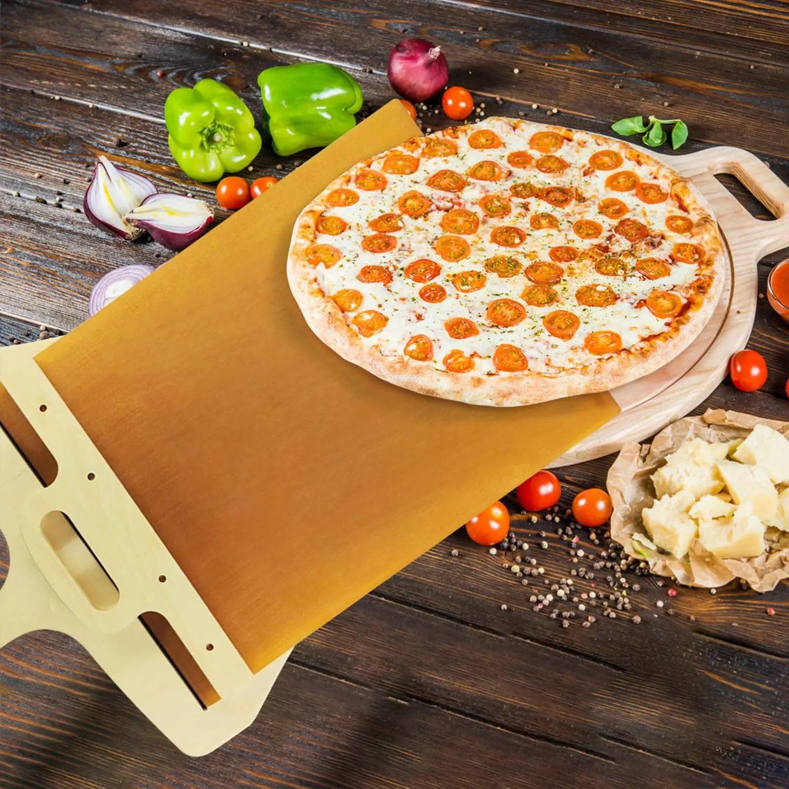 Generic Sliding Pizza Peel,Pizza Smart Slider, Wood Pizza, Super Pizza Peel, small