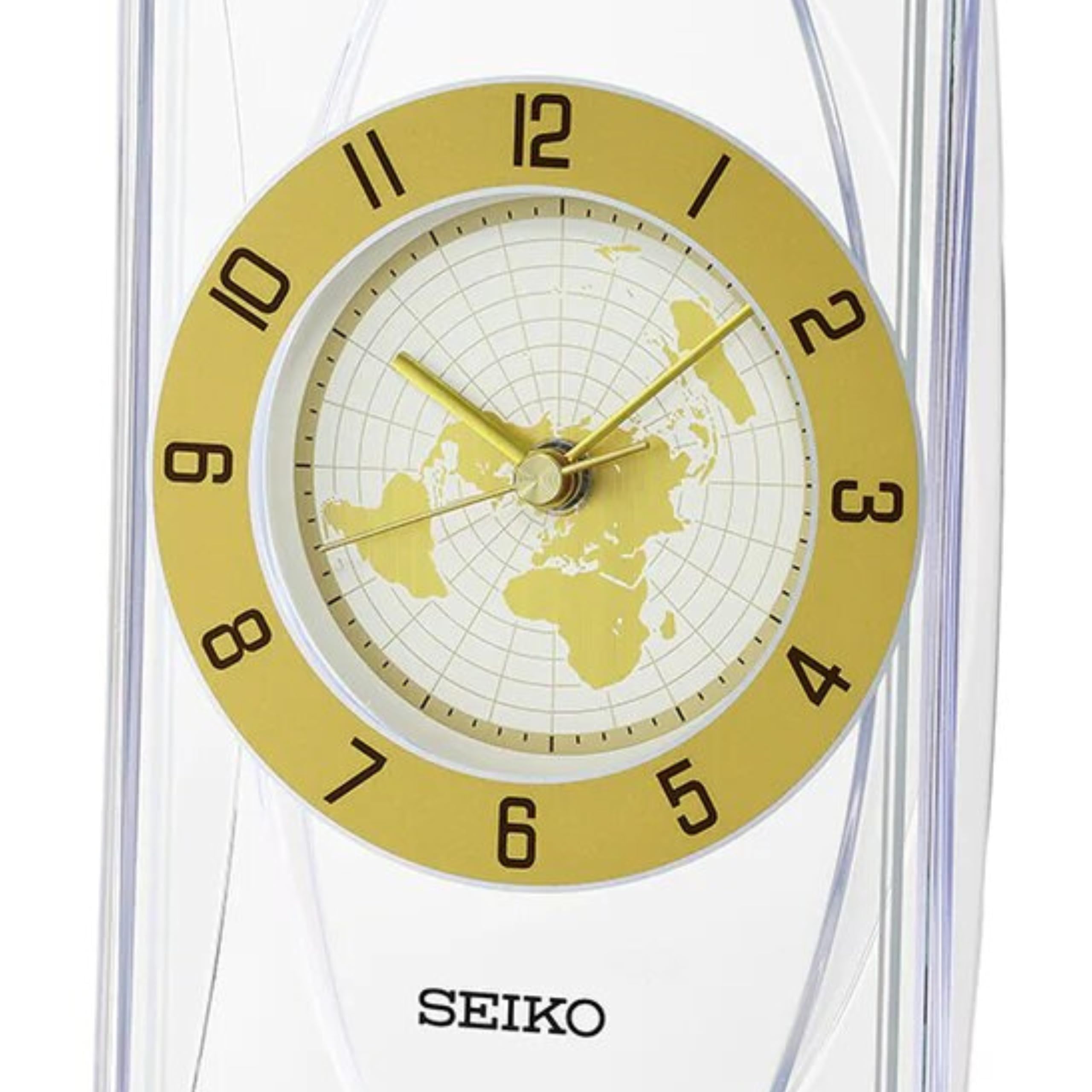 Seiko Antique Analog Gold Color Plastic Case Hazlenut Aluminum
