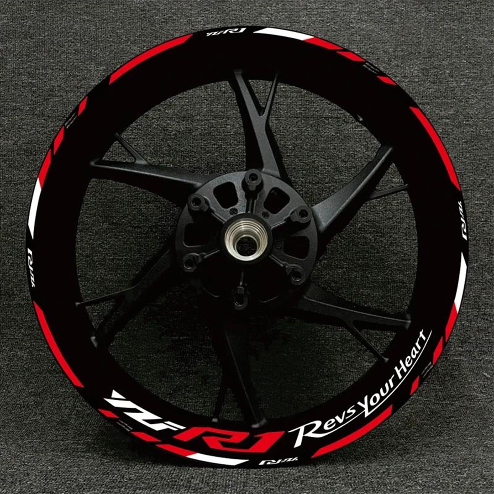 Wheel Stickers Motorcycle Reflective Wheel Decal for YZFR1 YZF-R1 YZF R1 Hub Stickers Rim Protector Kit Rim Reflective Decal