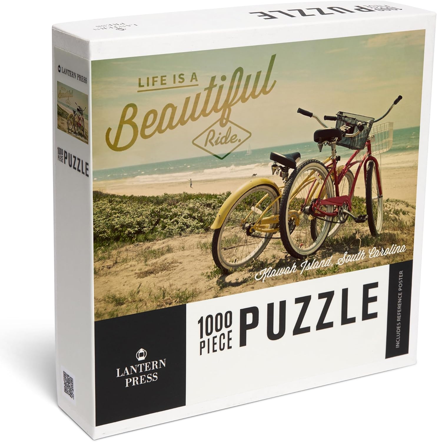 Kiawah Island, South Carolina, Life is a Beautiful Ride, Beach Cruisers (1000 Piece Puzzle, Challenging Jigsaw Puzzle for Adults, Made in USA)