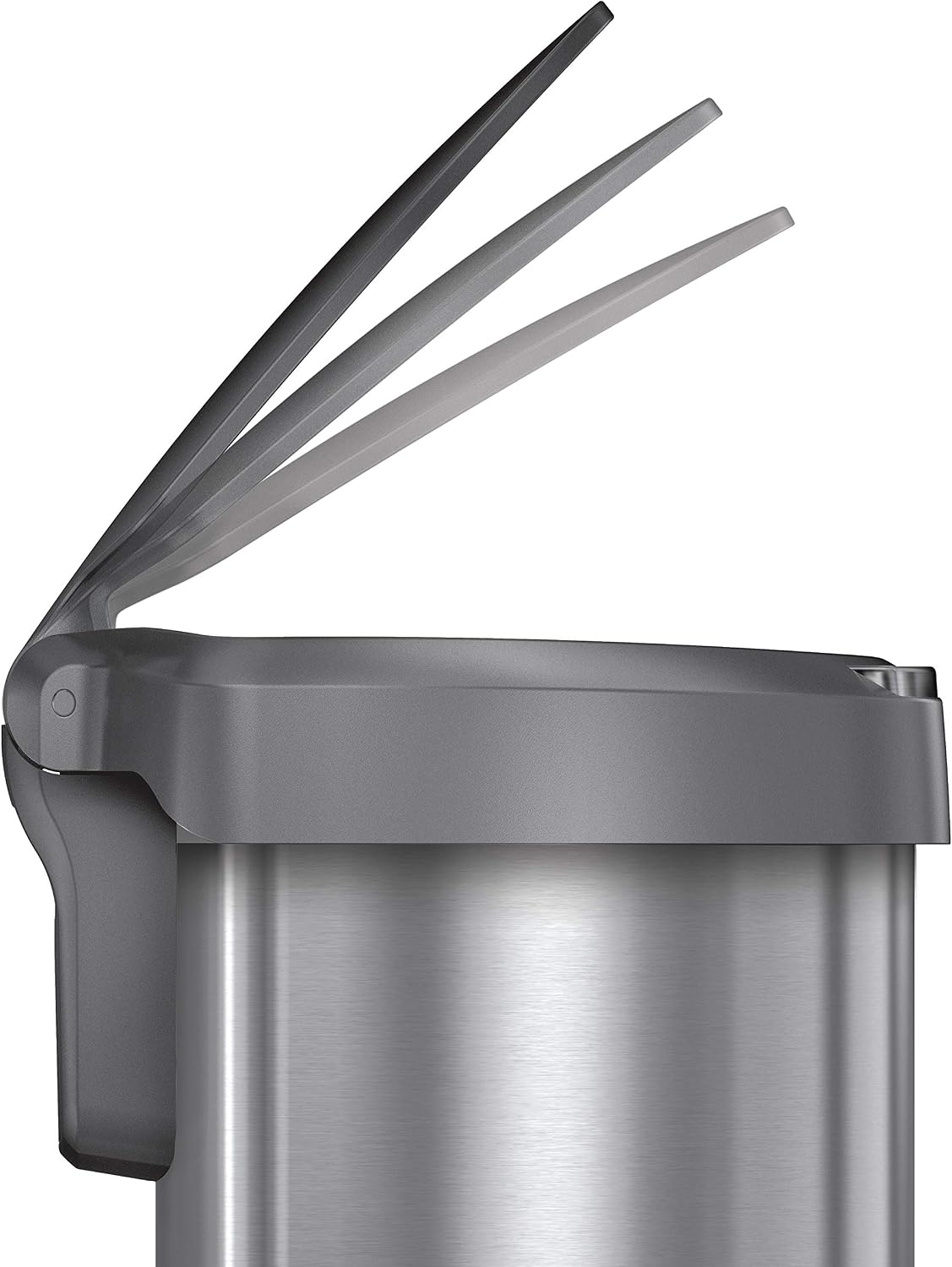 simplehuman 45 Liter / 12 Gallon Semi-Round Sensor Automatic Trash Can, Grey