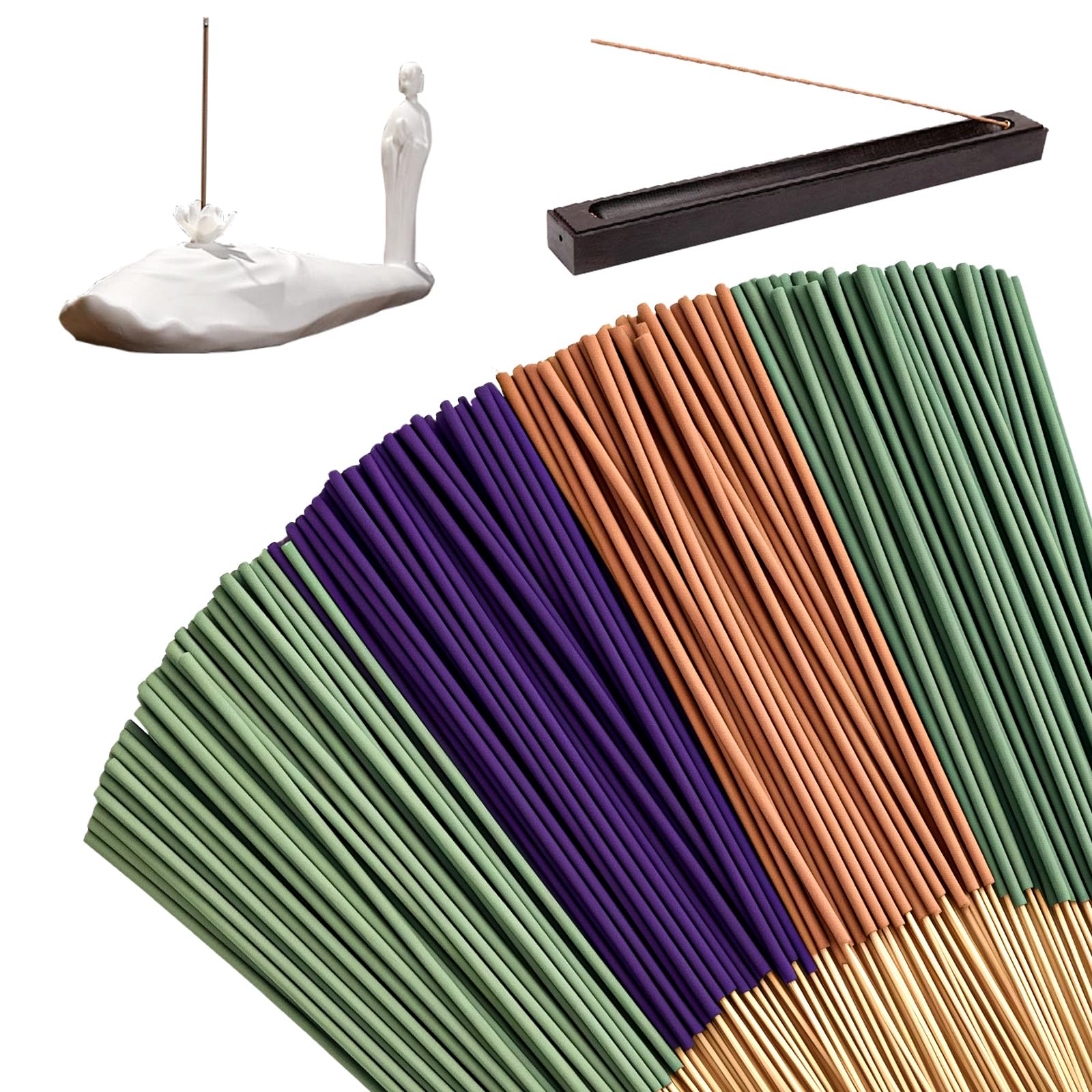 Premium Incense Sticks, 200 Incense Sticks (4x50) With Lavender, 100% Natural, Chemical-Free, Sandalwood, Frankincense And Sage For Meditation, Relaxation, Space Cleansing
