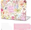 Funda G JGOO compatible con MacBook Neo 13 pulgadas 2026 A3404 | Funda rígida de plástico protectora para laptop Mac Neo con cubierta de teclado y protector de pantalla, Collage vintage de flores y lazo 1