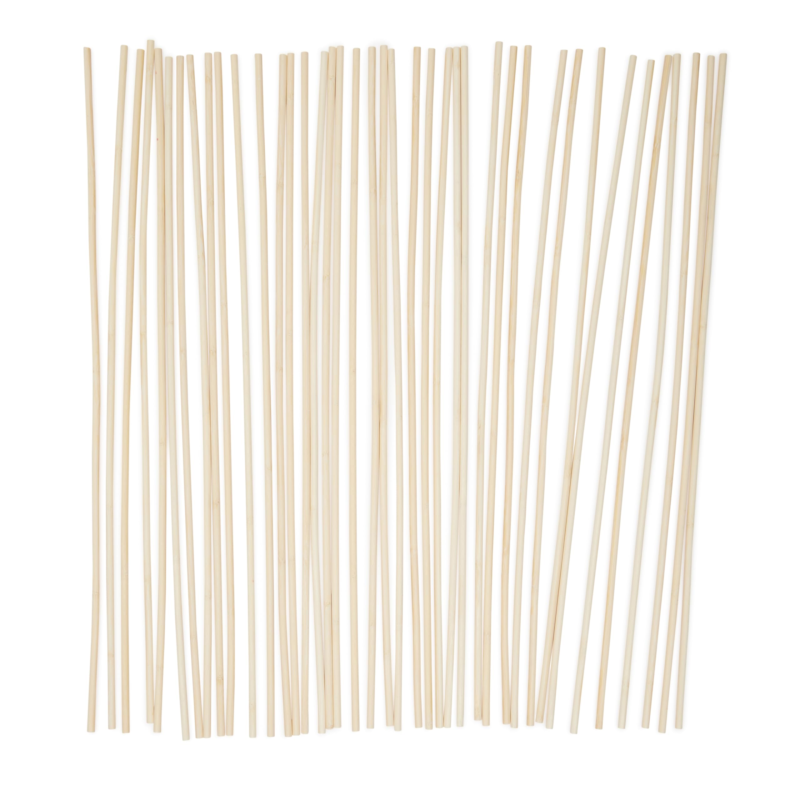 Mendi 40 Tutor Varilla de Bambu de 70 cm y 8 mm diámetro para Plantas, jardineria, Huerta...