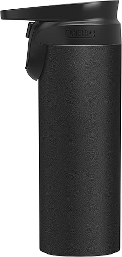 Miniatura 3 de CamelBak Forge Flow - Taza de viaje aislada de acero inoxidable, color negro, 16 onzas
