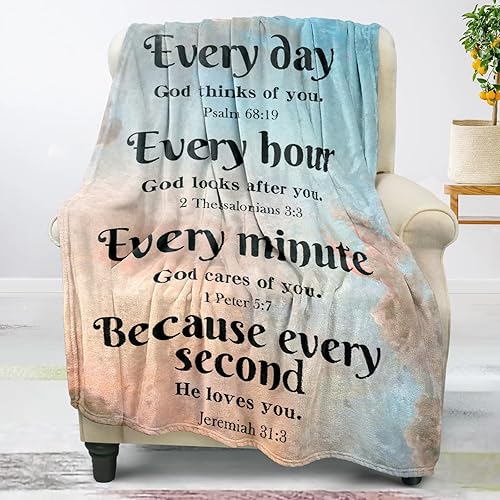 Mantas cristianas suaves para mujer, regalos inspiradores para mujer, regalos religiosos unisex, regalos espirituales para mujeres, mantas para