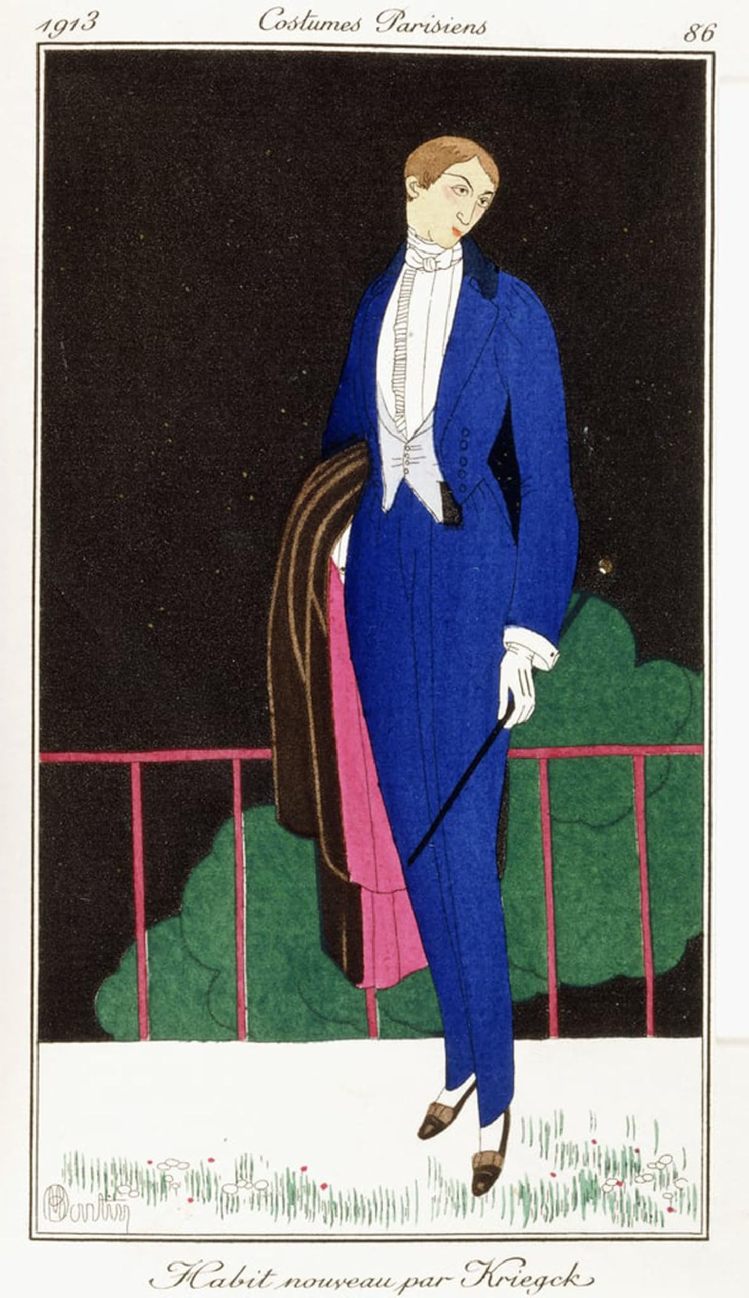 ARTXLXXBN Famous Prints Artwork Pictures Poster Painting Art Parisian Clothing New Frock Coat by Famous Painter Artwork Landscape Pictures for Home Decor 60x90cm
