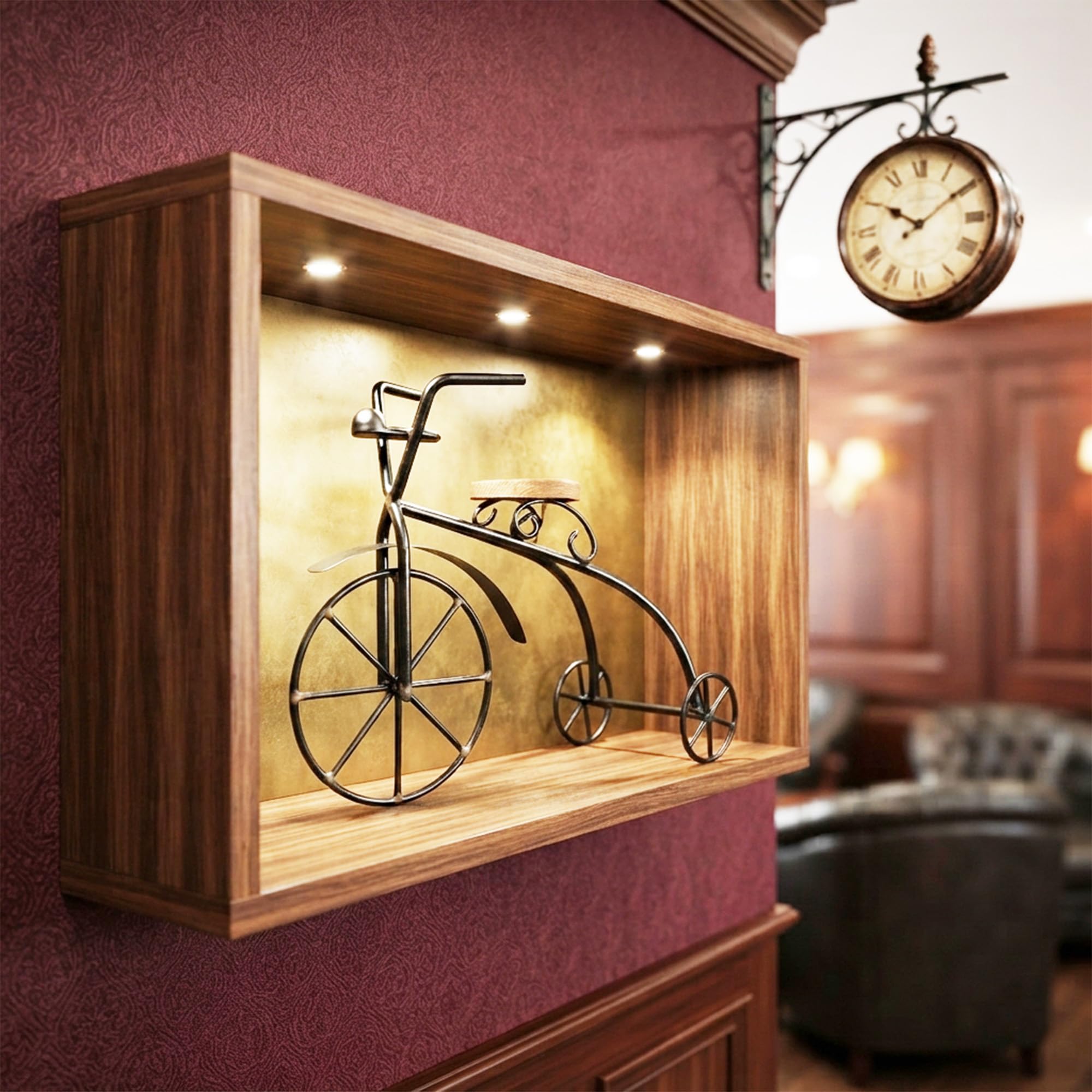 Vintage Metal Bicycle Sculpture - Home & Office Decor -6