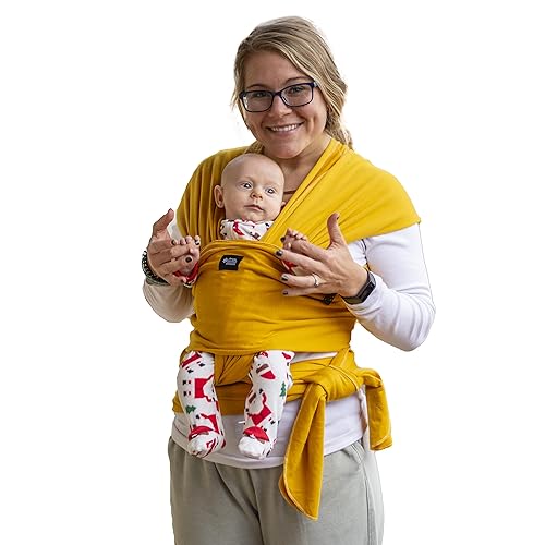 Miniatura 15 de Portabebés suave, elástico, de algodón, para bebé, cabestrillo de bebé, cubierta de lactancia para usar con recién nacido-bebé: distribuye Gris