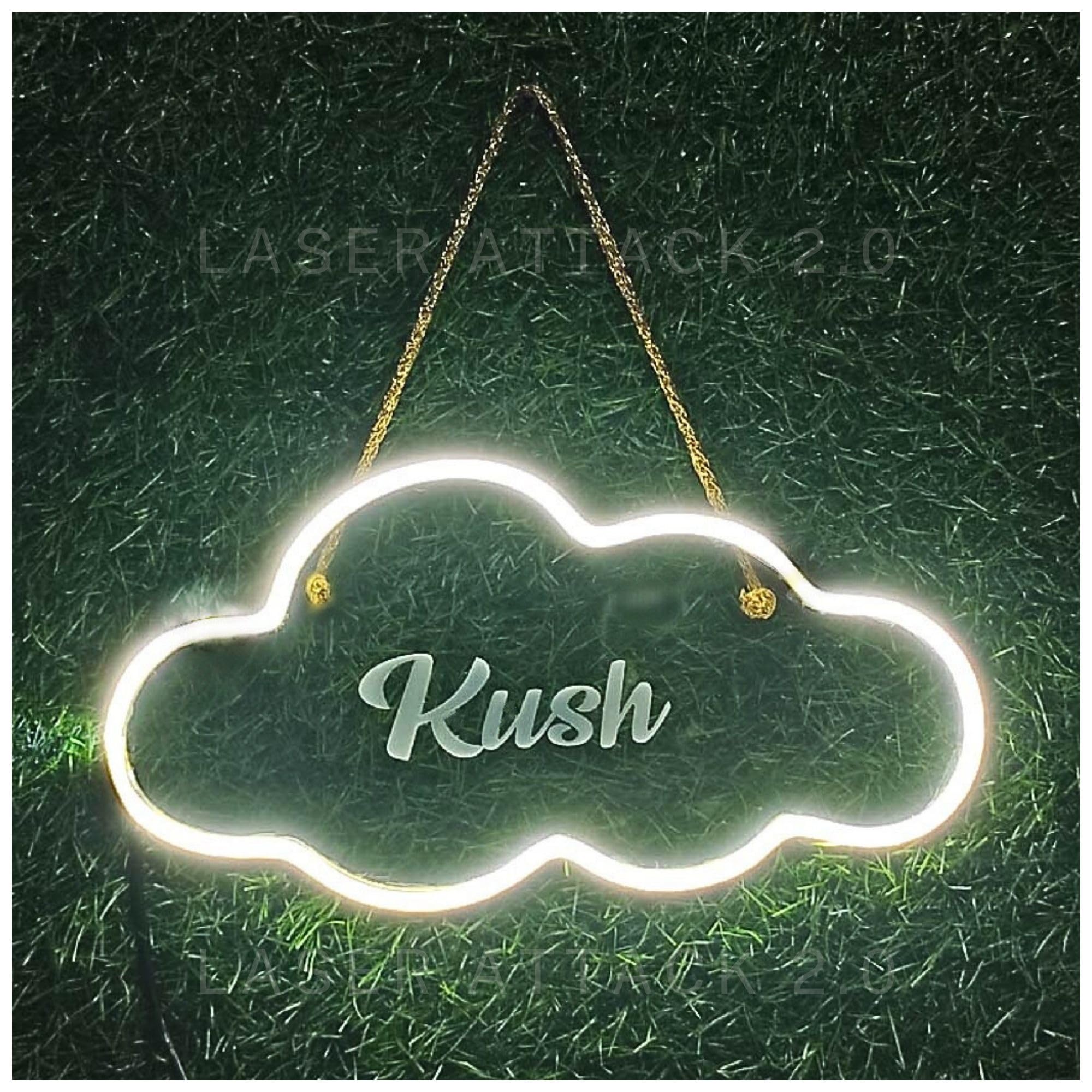 LED Personalized Neon Light | Customized Gifts | Name Light Sign Board - Custom Neon Sign Lamp | Personalized Gifts for Birthday, Rakhi Bro Sis, Kids, Gf Bf (Cloud)-picture-10