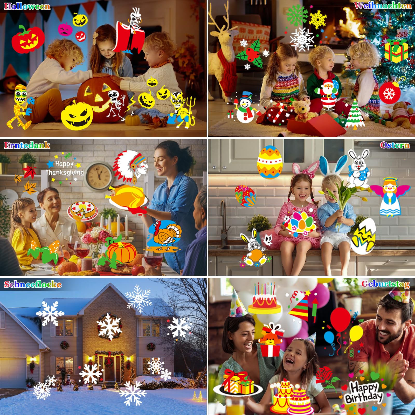 Projektor Weihnachten Außen Innen, 12 Filme mit 96 Motiven LED Weihnachten Projektionslampe Wasserdichte Weihnachtsprojektor mit Fernbedienung & Timer Lichtprojektor Lampe für Garten, Wand
