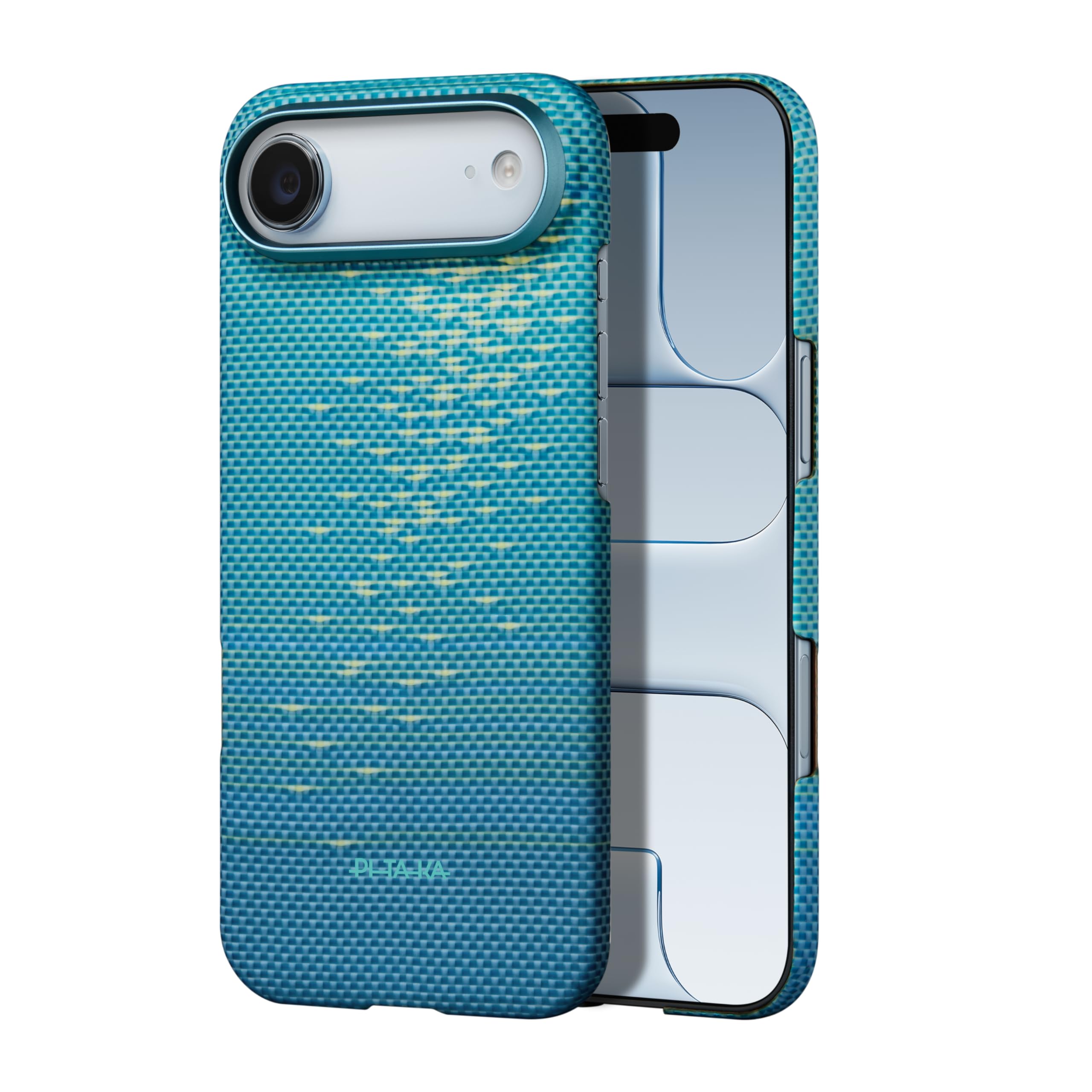 pitaka Funda para iPhone Air Funda magnética de fibra de aramida Compatible con Magsafe [Funda ultra delgada] con agarre cómodo Azul brillante