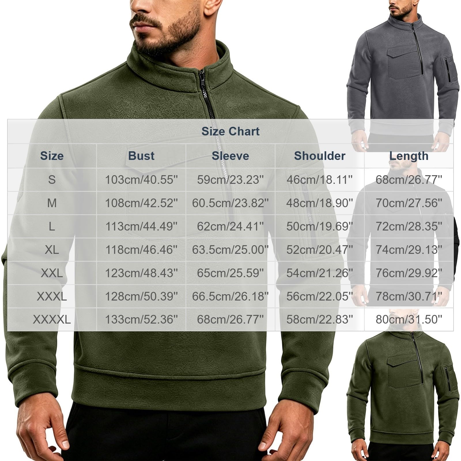 Felpa Uomo Comoda con Tasche Felpa con Zip Manica Lunga Casual e Morbido | Regular Fit Confortevole, Girocollo Essenziale, Maniche Lunghe e Finiture Elastiche per Libertà di Movimento Quotidiana