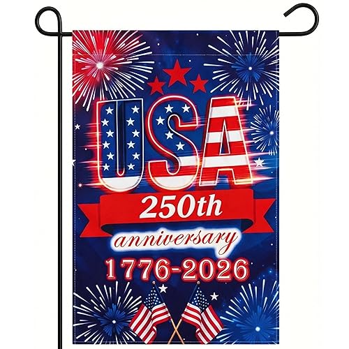 250 Anniversary USA Garden Flag - 250 Years of Freedom
