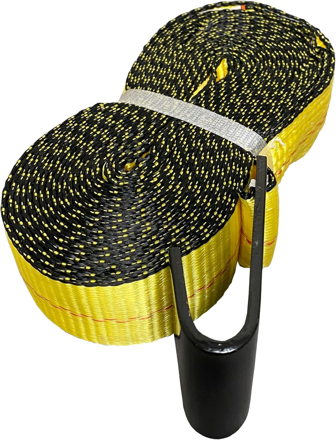 Everest - S1022 Premium Ratchet Tie Down 1 PK 2 IN. X 27 FT 3333 LBS. Working Load 10000 LBS. Break Strength Flat-Hook Cargo Straps - Moving Appliances and Equipment - Vibrant Everest Yellow - Image 4