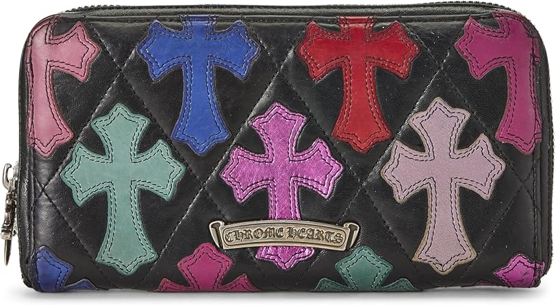 Pre-loved Multicolor Leather Cemetery Cross Zip-Around Wallet, Multi