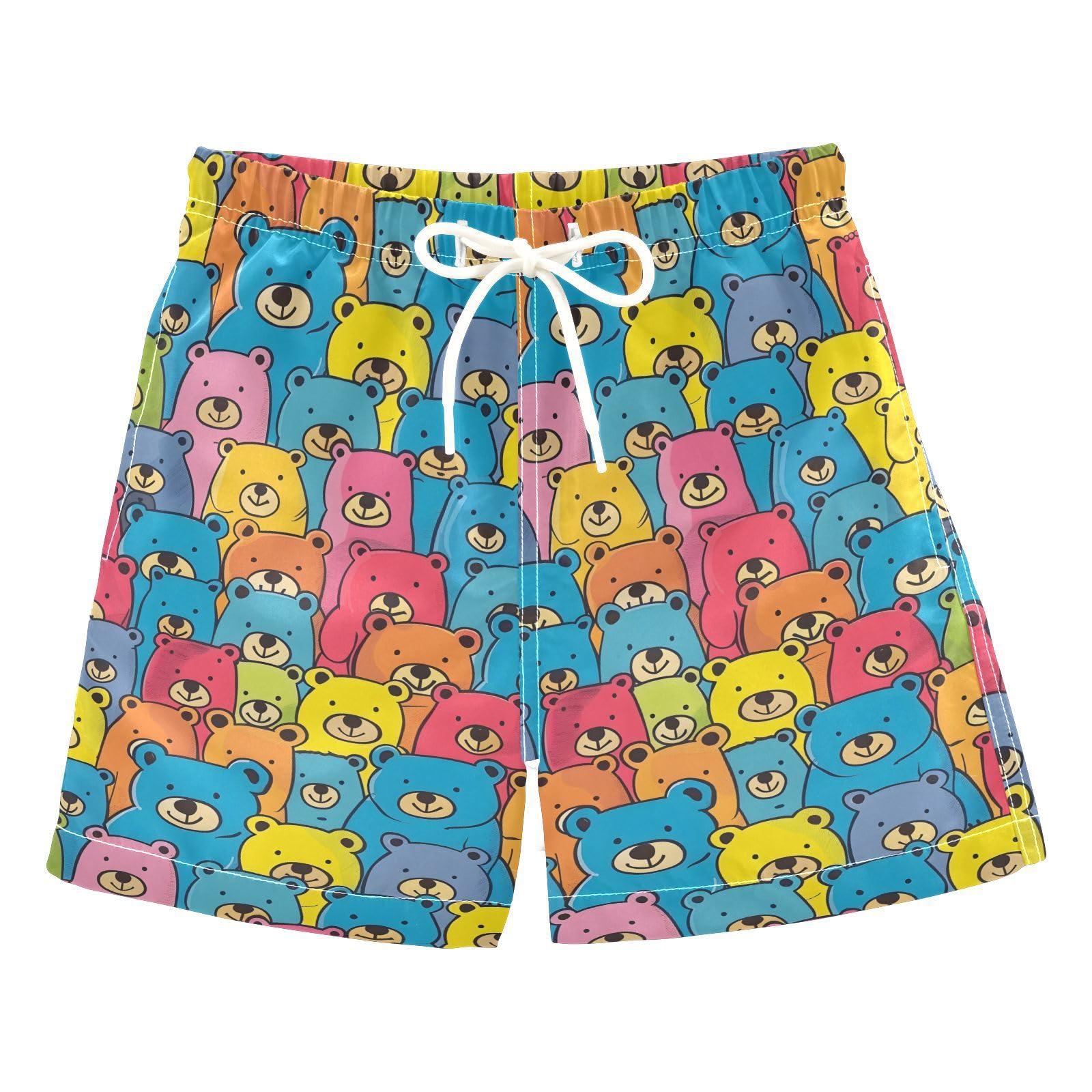 senya Colorful Cute Bears A Boys Swim Trunks Toddler Shorts Swimwear Boardshorts