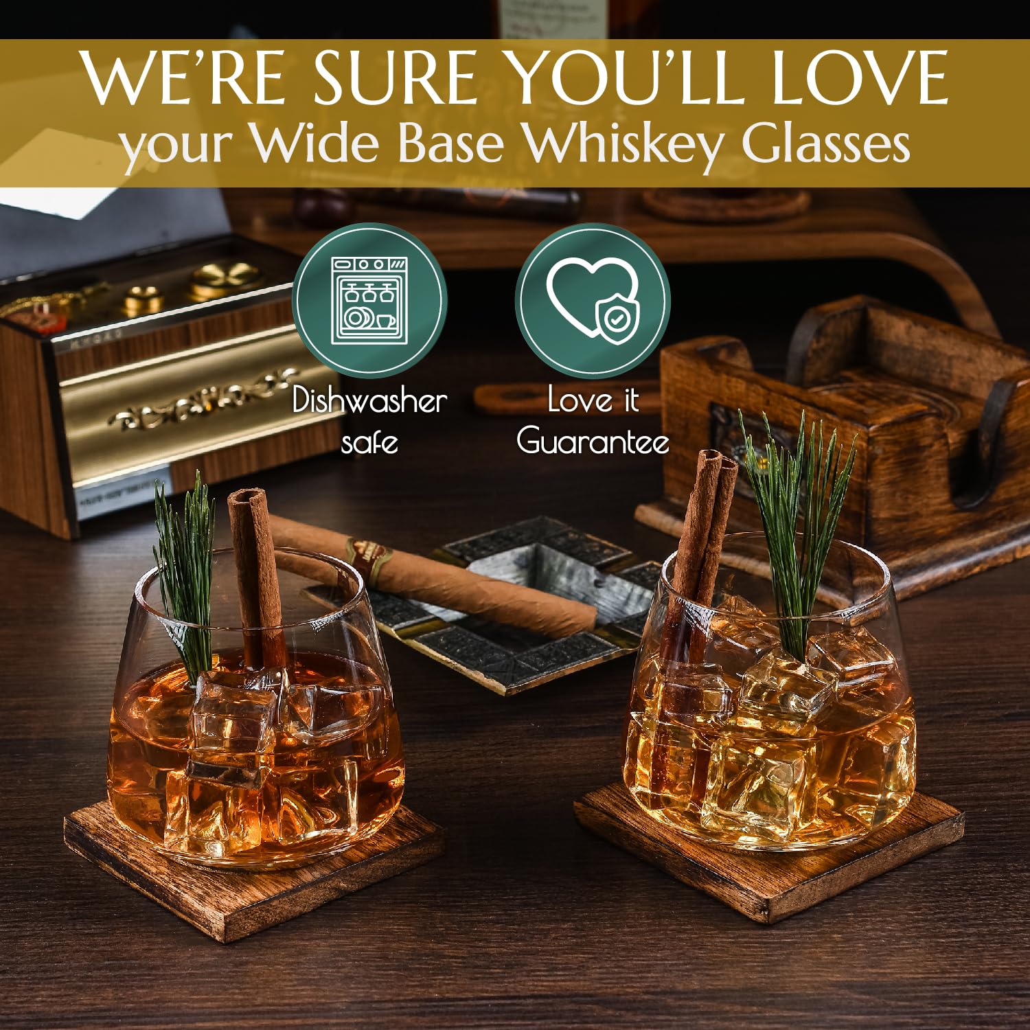 Greenline Goods Whiskey Glasses - Set of 2 -5
