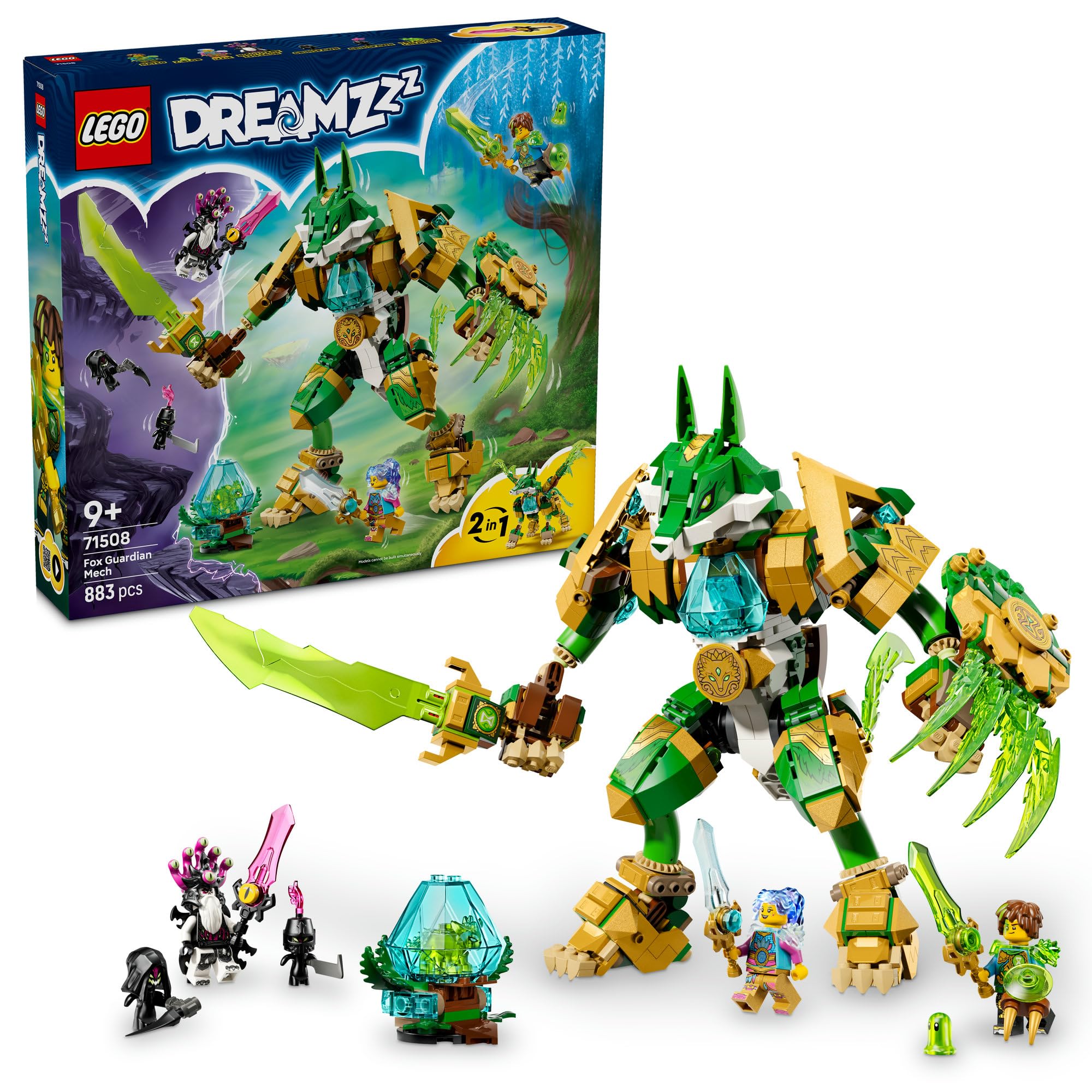 LEGO DREAMZzz Fox Guardian Mech Toy 71508 Creature Building Set