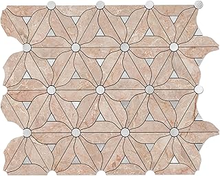 Petal Peel and Stick Backsplash, 10-Sheet Peel and Stick Wall Tiles PVC ...