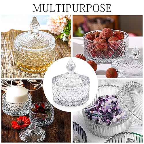 Miniatura 8 de Taza de cristal para uñas con tapa, cuenco de monómero Dappen para polvo líquido acrílico, decoración de uñas, cepillo de manicura para joyas,