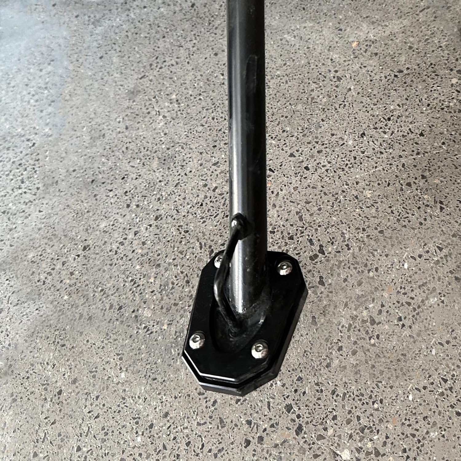 Motorcycle Kickstand Pad Side Stand Foot Extension Enlarger Plate Support (for Kawasaki Vehicle) Ninja ZX-4RR ZX-4R Z400 Ninja400 Z500 Ninja500 (Black)