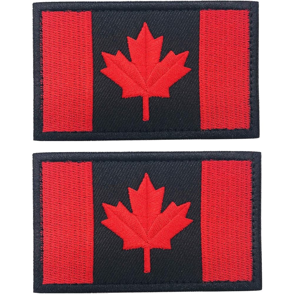 $1/mo - Finance 2 Pieces Canada Flag Patches, Canadian Flag Patch 3.1 X ...