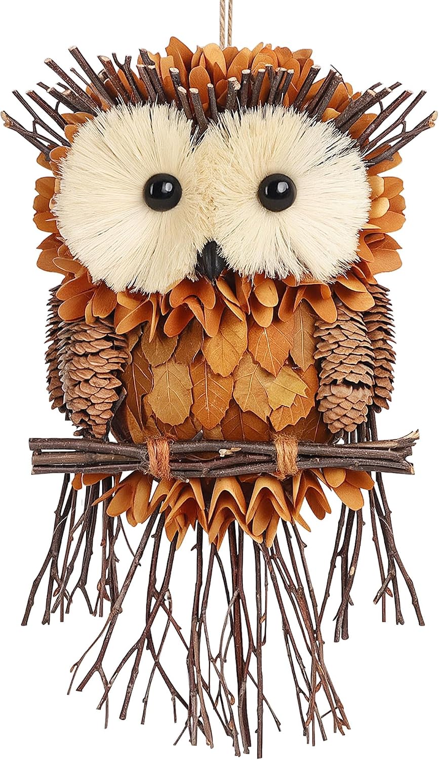 Lulu Home Handmade Owl Hanging Ornament Decor