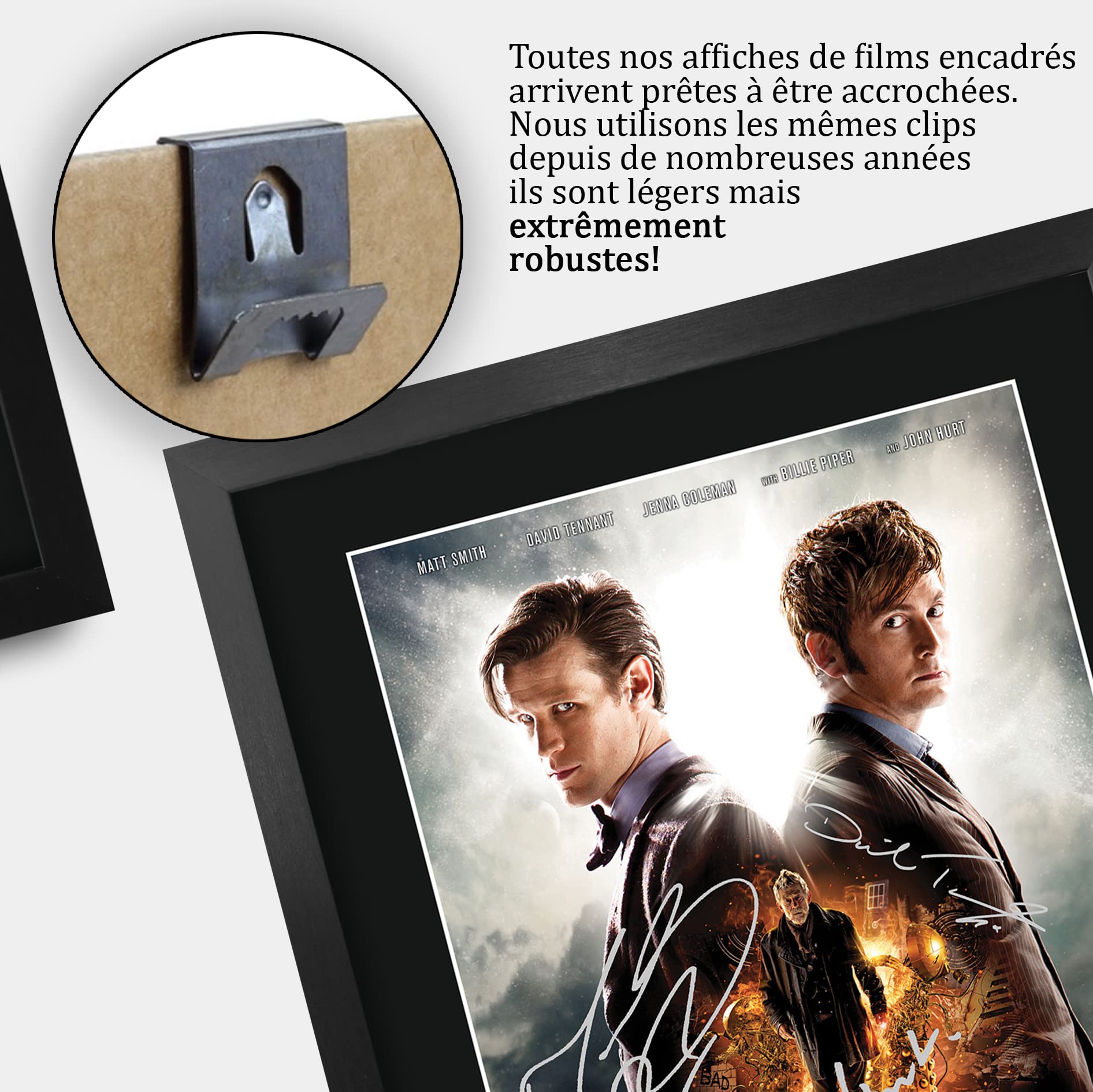 Photo Signée Matt Smith Doctor Who – A4 Encadrée Autographe Imprimé Cadeau Fan Série TV