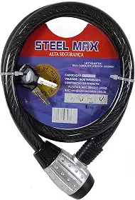 Cadeado Cabo Aço Trava Estepe Ranger Hilux L200 Frontier S10