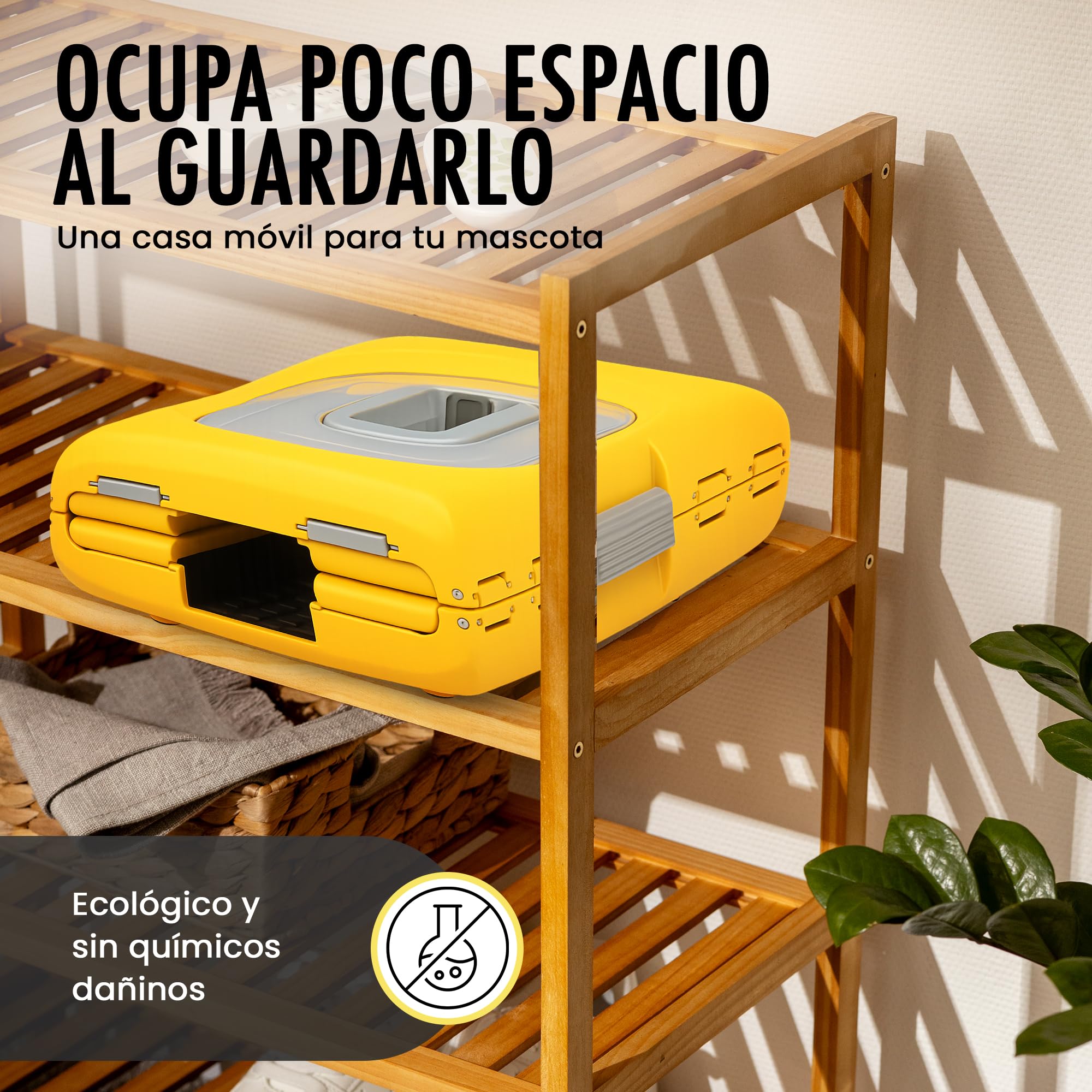 ANGAHE | Transportín Plegable para Gato y Perro Pequeño o Mediano – Fácil de Montar y Guardar – Ligero y Seguro con Ventilación – Ideal para Viajes en Coche, Tren o Avión. Seguro y Ligero.