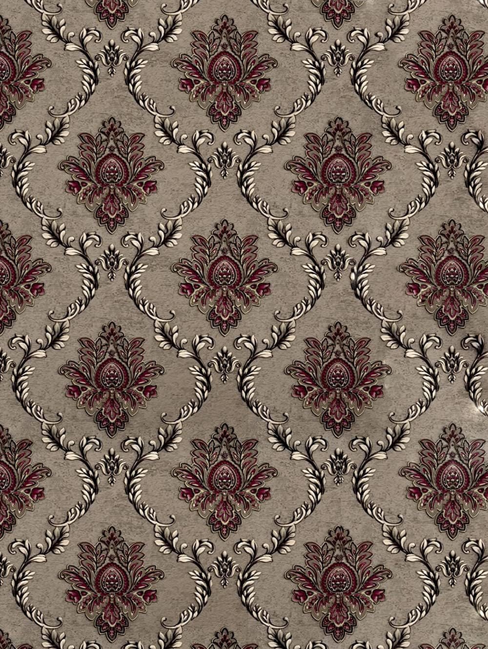 VernoCraft Royal Flower Wallpaper 45x300 cm–Self-Adhesive Waterproof Vinyl Wall Sticker– Peel & Stick Floral Design for Living Room, Bedroom, Kitchen & Cabinet Décor (Pack of 1) Coverage 14.53 sq ft-image-12