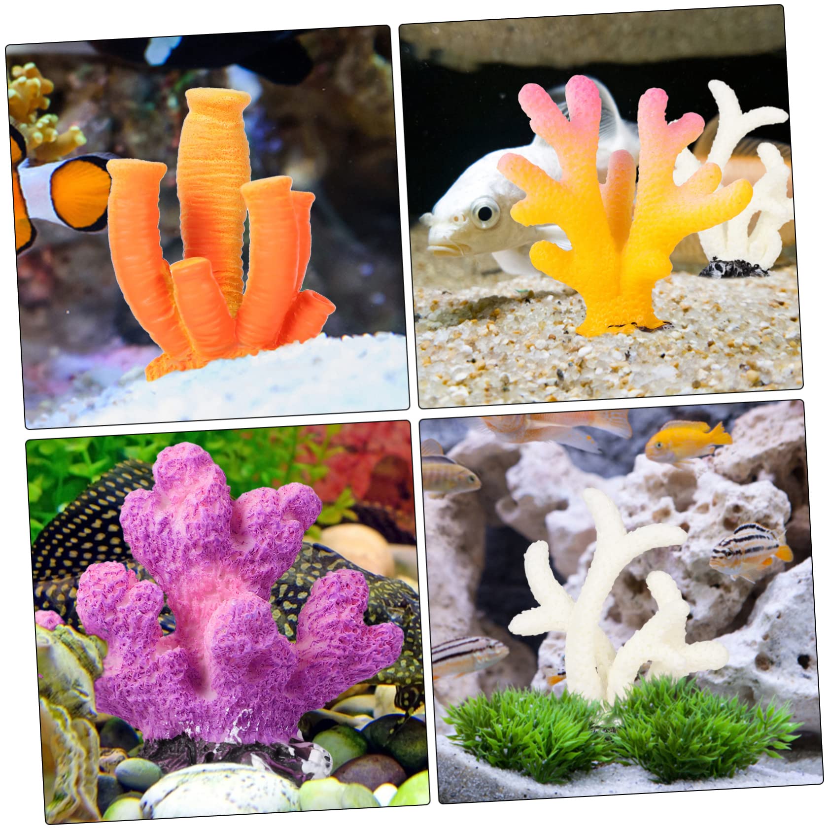 Amazon.co.jp: OATIPHO 6個 人工珊瑚 ミニサンゴおもちゃ