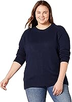 Amazon Essentials Women's Soft Touch Long-Sleeve Crewneck Sweater - Regular Fit, Cozy Warmth & Comfort