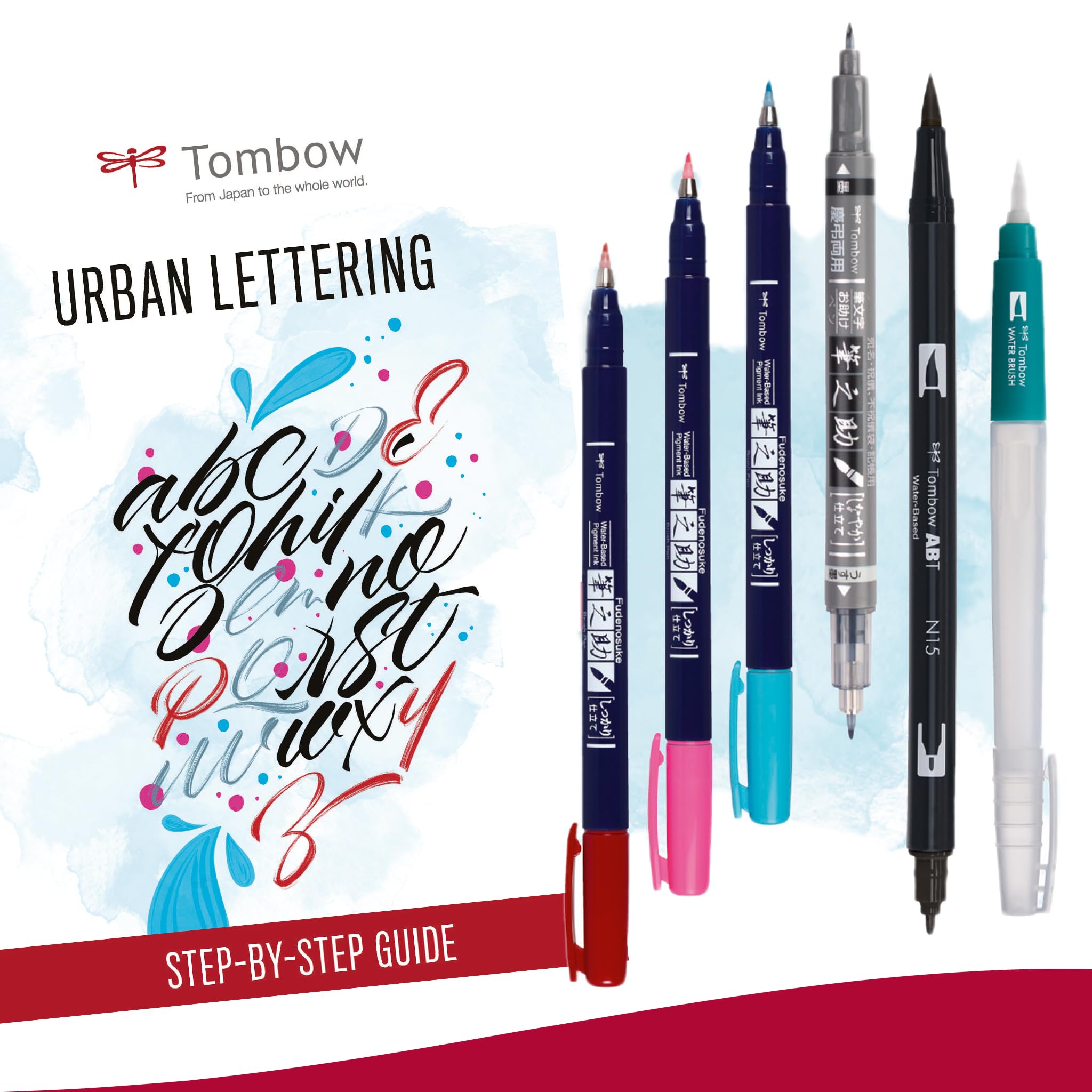 Tombow Urban Lettering Set - Komplettset Für Kalligrafie Und Handlettering Mit Brush Pens