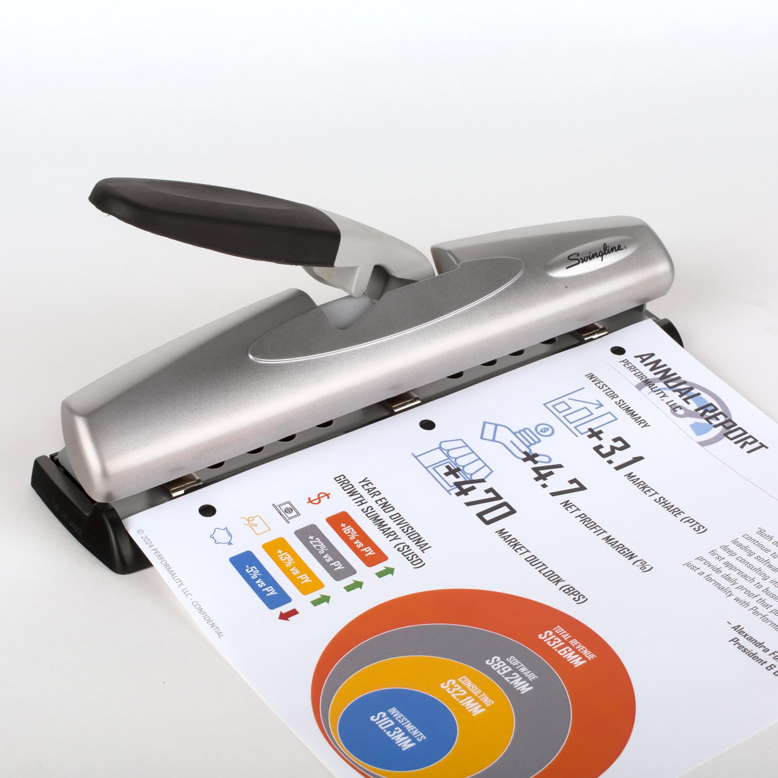 Amazon.com : Swingline Hole Punch, Desktop Hole Puncher, 12 Sheet